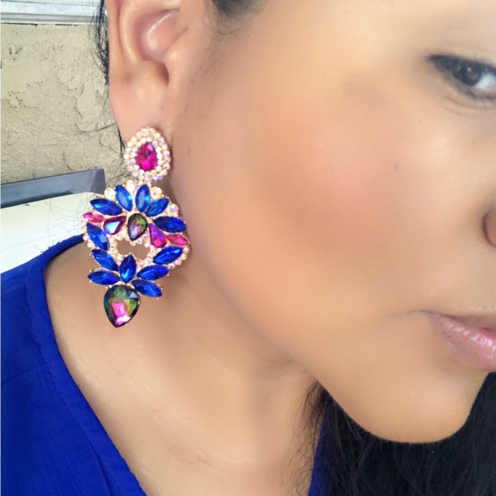 Rhinestone Decor earrings.